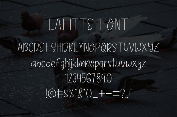 Lafitte Font PNG with transparent background - Preview 4