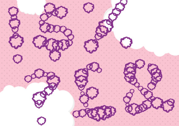 Little Puff Font PNG with transparent background - Preview 2