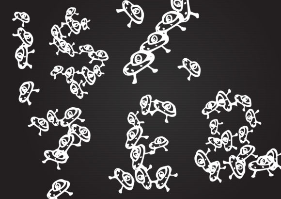 Little Ufo Font PNG with transparent background - Preview 2