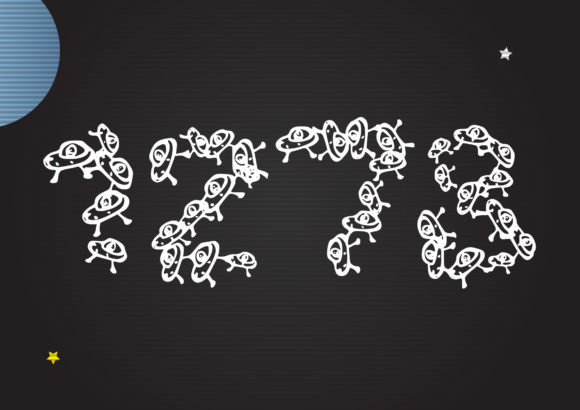 Little Ufo Font PNG with transparent background - Preview 3