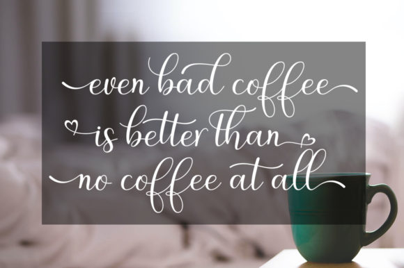 Love Diery Font PNG with transparent background - Preview 1
