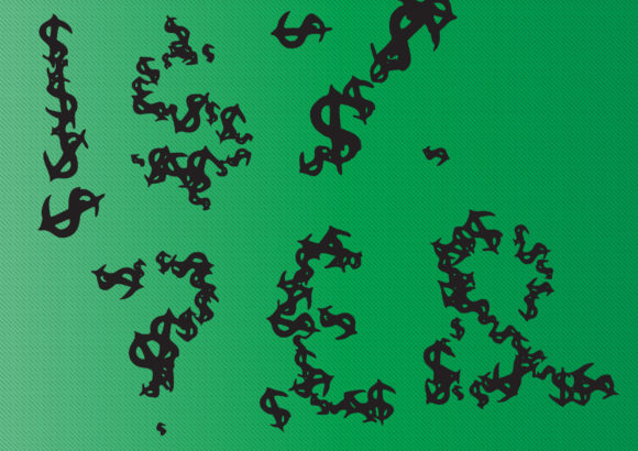 Money Money Font PNG with transparent background - Preview 2