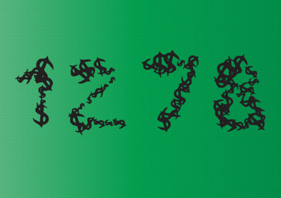 Money Money Font PNG with transparent background - Preview 3