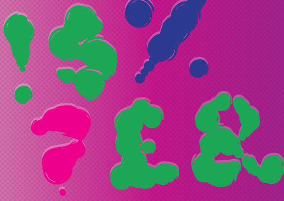 Puff Puff Font PNG with transparent background - Preview 2