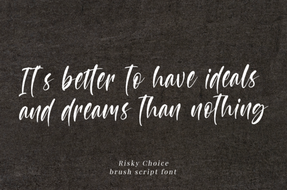 Risky Choice Font PNG with transparent background - Preview 1