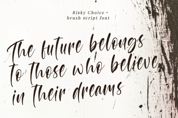 Risky Choice Font PNG with transparent background - Preview 2