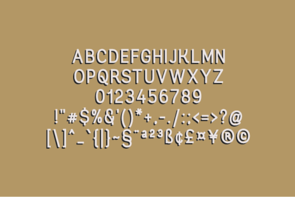 Seirona Font PNG with transparent background - Preview 1