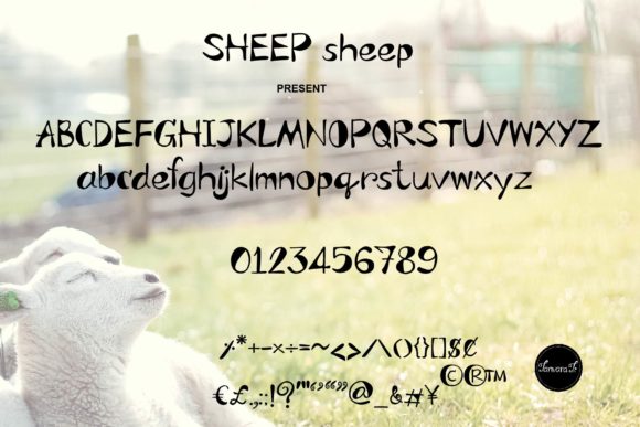 Sheep Sheep Font PNG with transparent background - Preview 4