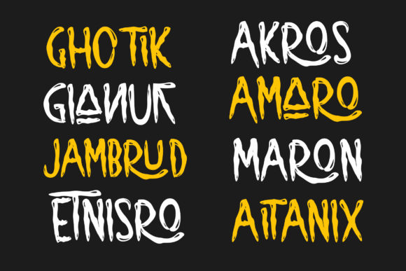 Slamp of Ankor Font PNG with transparent background - Preview 3