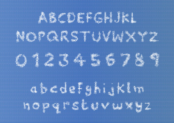Blue Wave Font - Preview 1