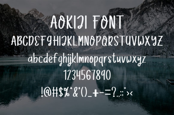 Aokiji Font - Preview 4