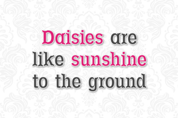 Daisy Font - Preview 3