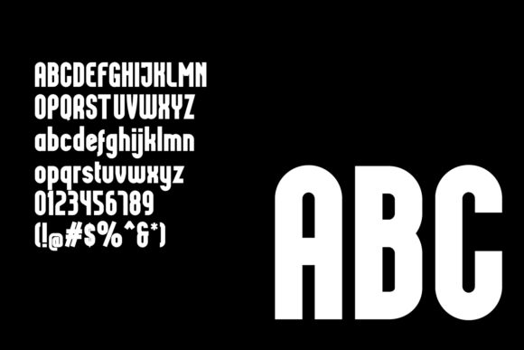Delvon Black Font PNG with transparent background - Preview 2