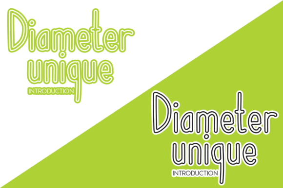 Diameter Unique Font - Preview 1