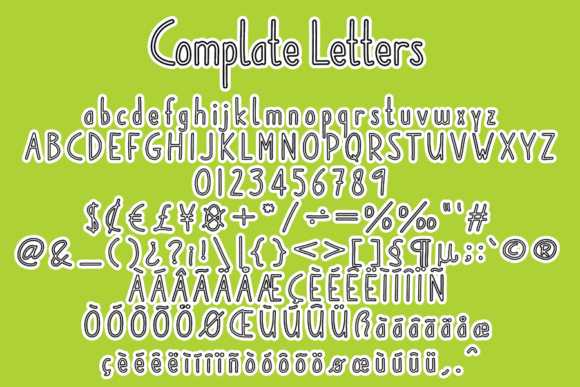 Diameter Unique Font - Preview 3