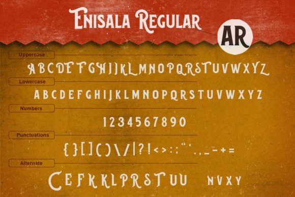 Enisala Font - Preview 1