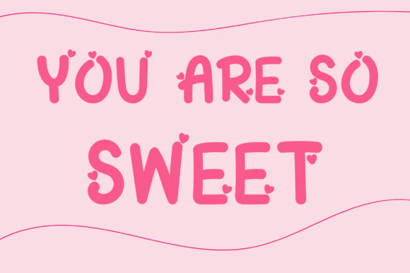 Heart Candy Font - Preview 2