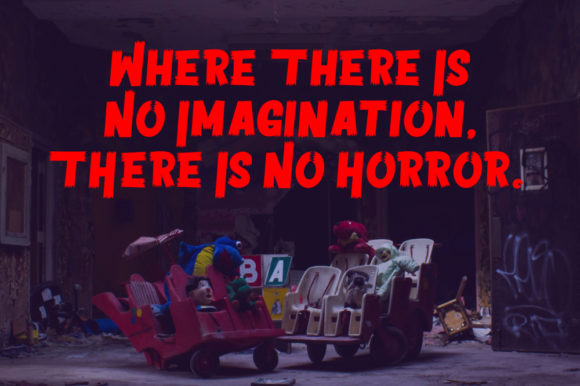 Horror Vision Font PNG with transparent background - Preview 3