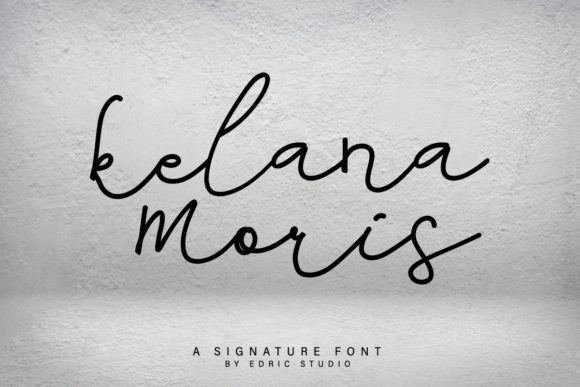 Kelana Moris Font PNG with transparent background - Preview 1