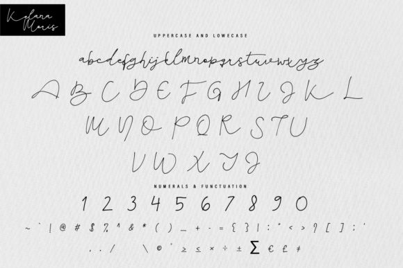 Kelana Moris Font PNG with transparent background - Preview 5