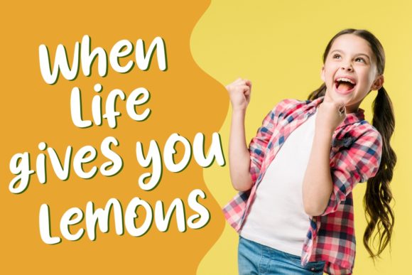 Lemony Font PNG with transparent background - Preview 5