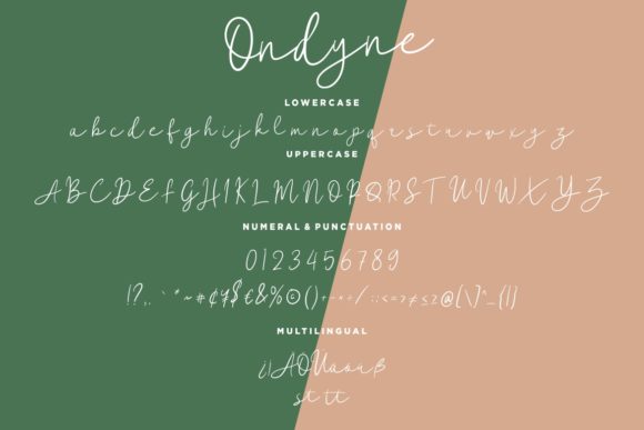 Ondyne Font PNG with transparent background - Preview 6
