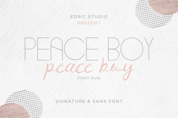 Peace Boy Font font preview - 1
