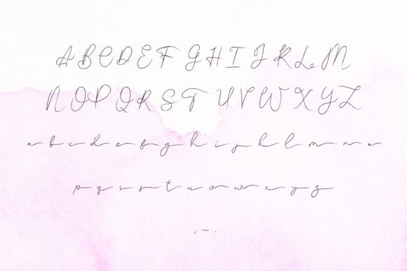 Podpisane Font PNG with transparent background - Preview 2