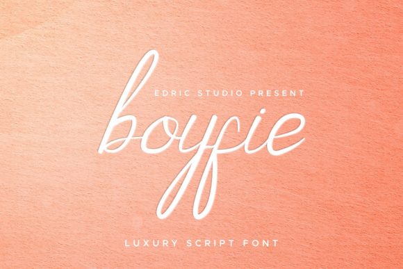 Boyfie Font PNG with transparent background - Preview 1