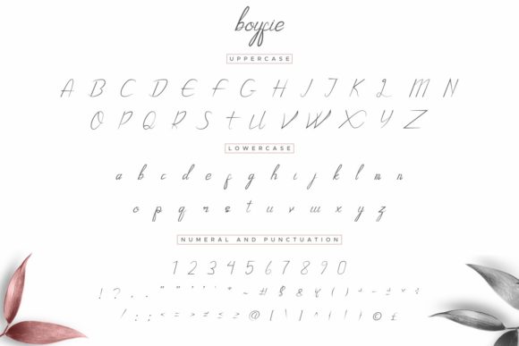 Boyfie Font PNG with transparent background - Preview 3