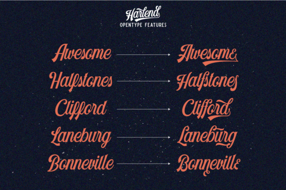 Harlend Font - Preview 3