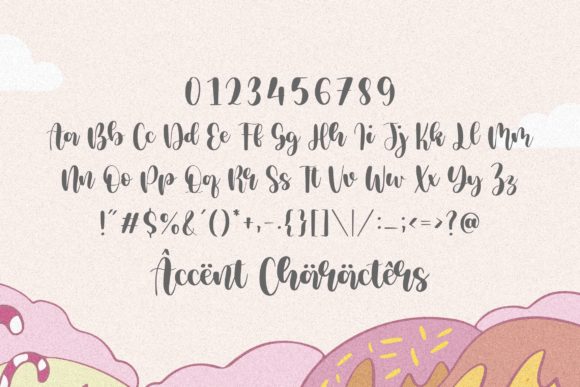 Milcandy Font PNG with transparent background - Preview 5