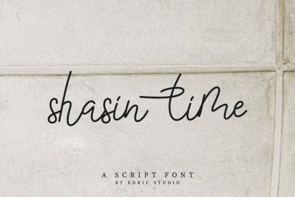 Shasine Time Font PNG with transparent background - Preview 1