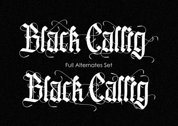 Black Callig Font - Preview 4