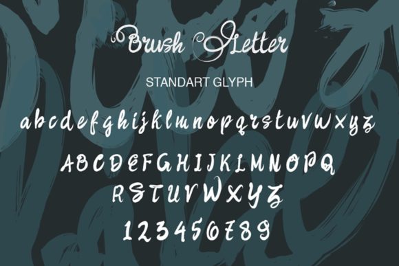 Brush Letter Font - Preview 4