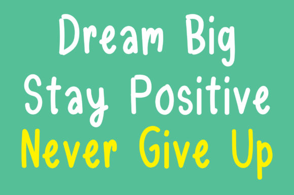 Dream High Font - Preview 2