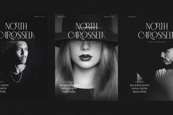 North Carossela Font PNG with transparent background - Preview 1