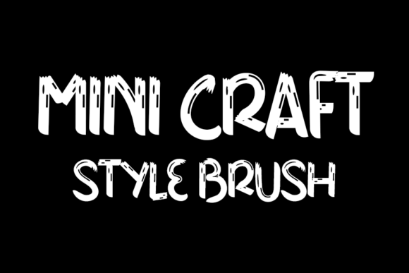 Paper Brush Font PNG with transparent background - Preview 1