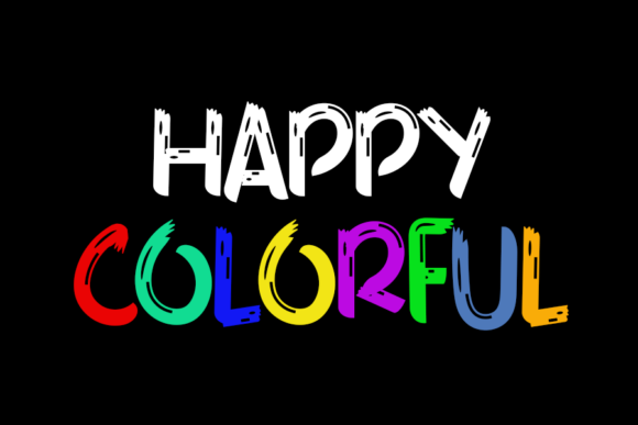 Paper Brush Font PNG with transparent background - Preview 3