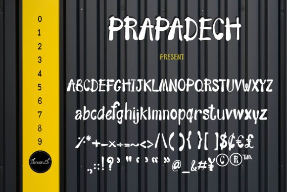 Prapadech Font PNG with transparent background - Preview 4
