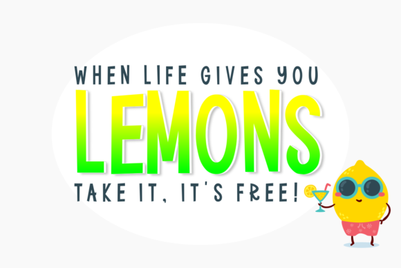 Bigger Lemons Font - Preview 2