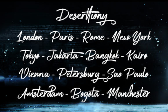 Deserttiony Font PNG with transparent background - Preview 2