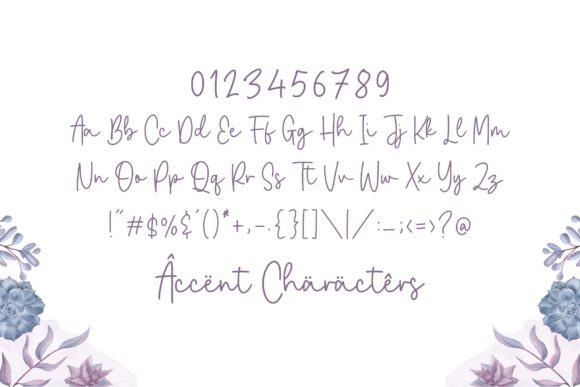 Joselyna Font PNG with transparent background - Preview 5