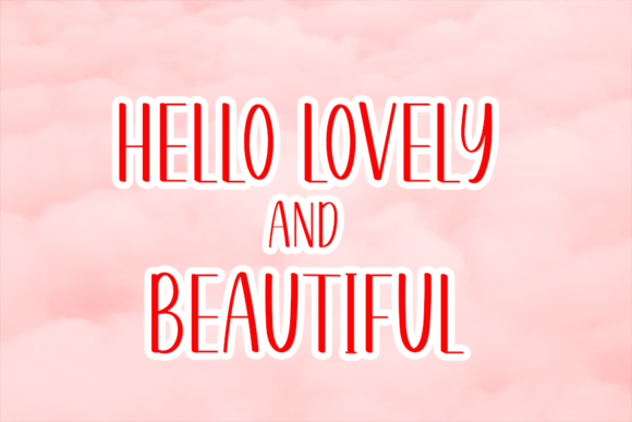 Playful Cute Font PNG with transparent background - Preview 1