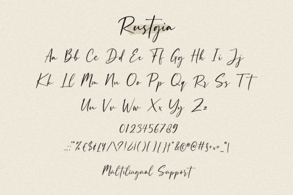 Rustgia Font PNG with transparent background - Preview 5