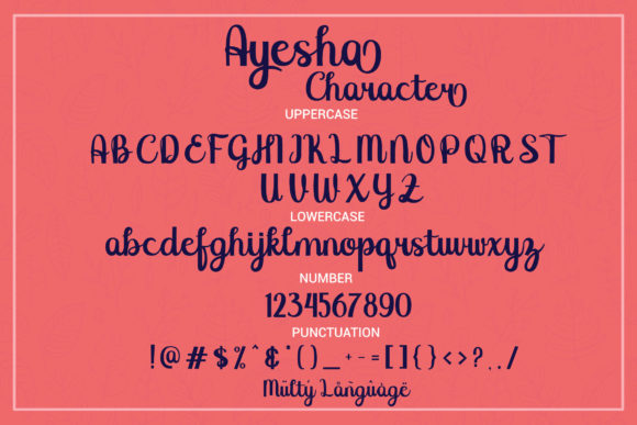 Ayesha Font - Preview 6