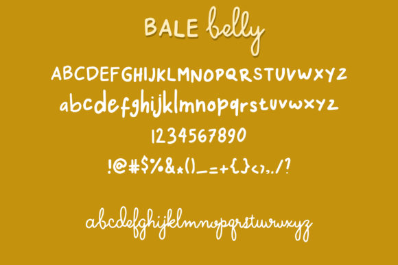 Bale Belly Font - Preview 4