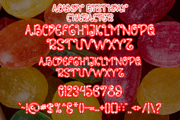 Candy Birthday Font - Preview 4