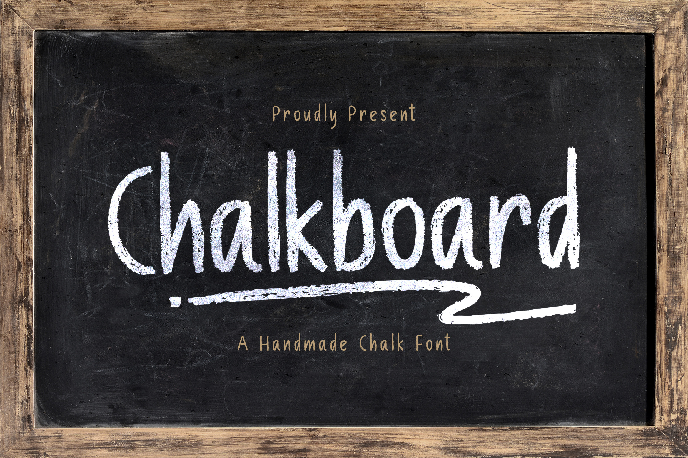Chalkboard by StringLabs preview, chalkboard style