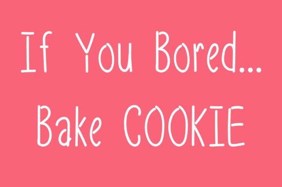 Cherry Cookie Font PNG with transparent background - Preview 3